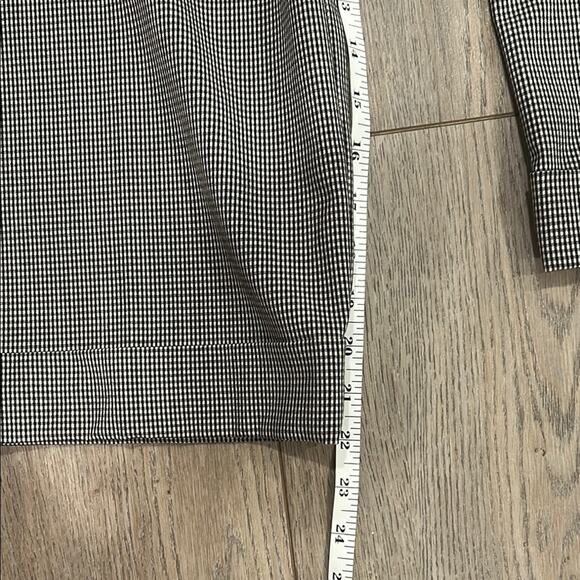 Chico's Black White Gingham Houndstooth Wide Leg Pants Capris Career Size 2/12 - Picture 6 of 8